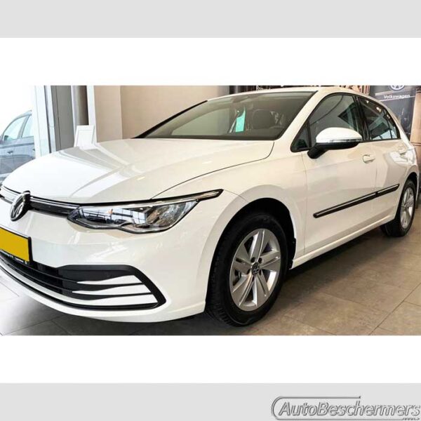 Stootlijsten set zwart-zilver Volkswagen Golf 8 10.2019-