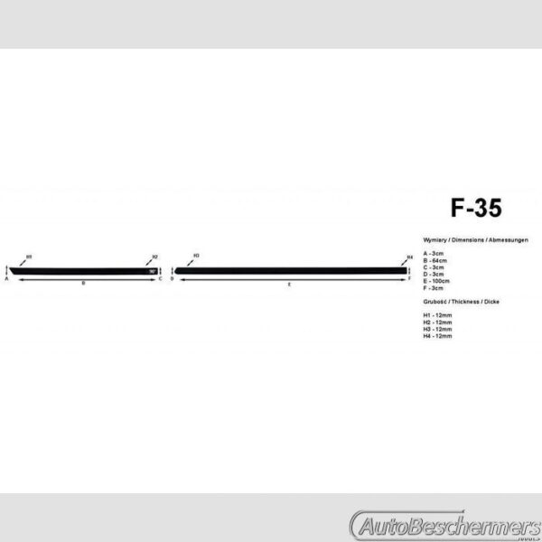 Stootlijsten set zwart Volkswagen Polo 6C 04.2014- - Afbeelding 3