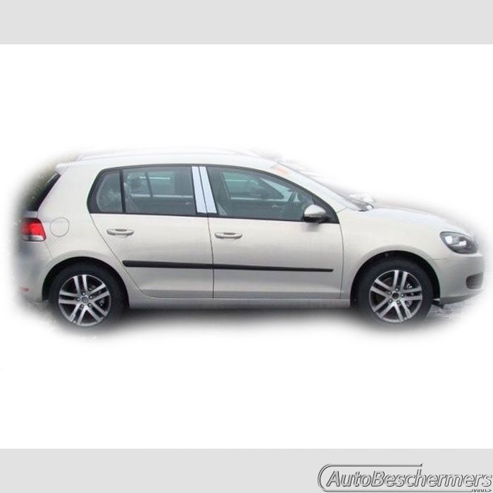 Stootlijsten set zwart Volkswagen Golf 6 10.2008-10.2012