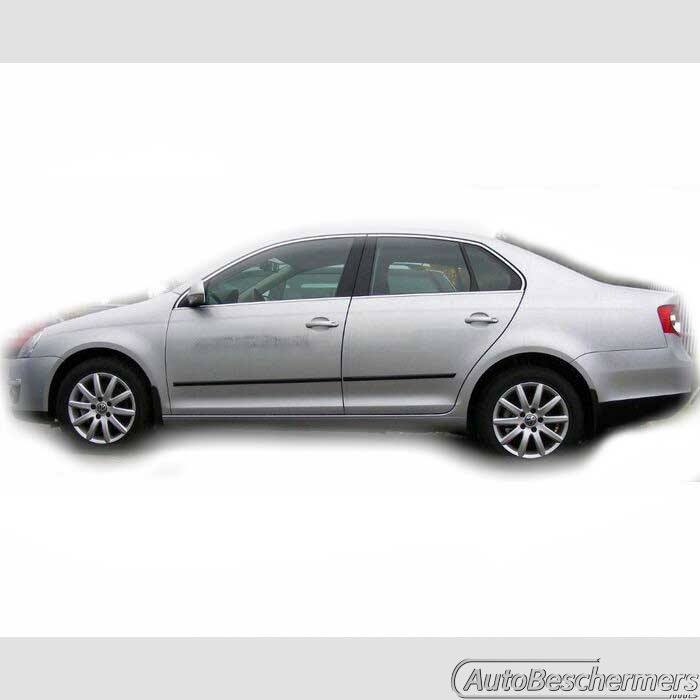Stootlijsten set zwart Volkswagen Jetta 09.2005-12.2010