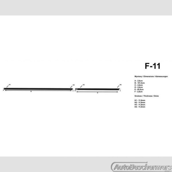 Stootlijsten set zwart Volkswagen Jetta 01.2011- - Afbeelding 3