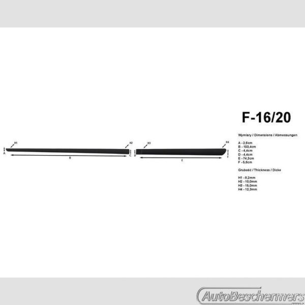 Stootlijsten set zwart Volvo S60 Sedan 08.2010- - Afbeelding 2