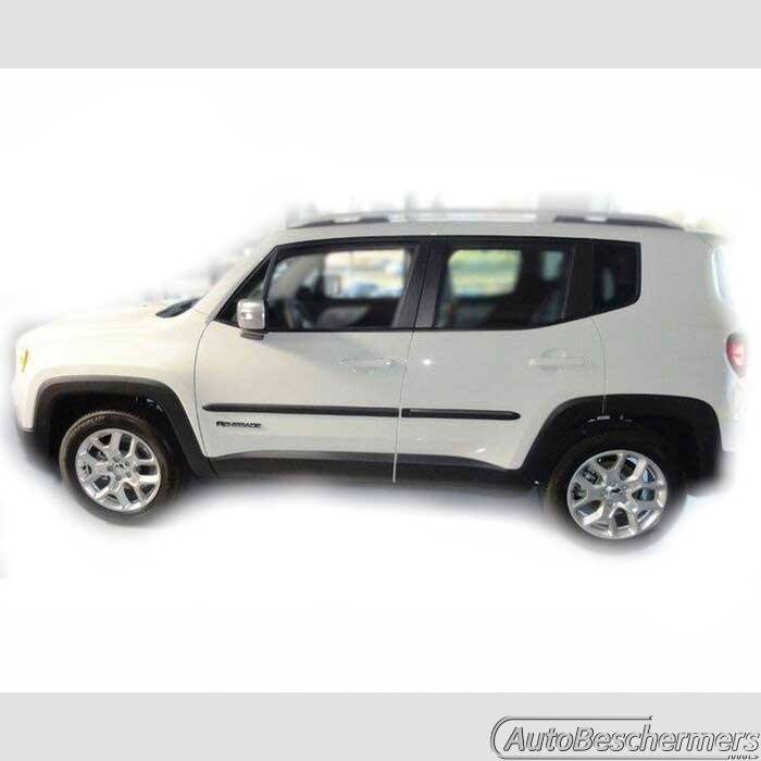 Stootlijsten set zwart Jeep Renegade