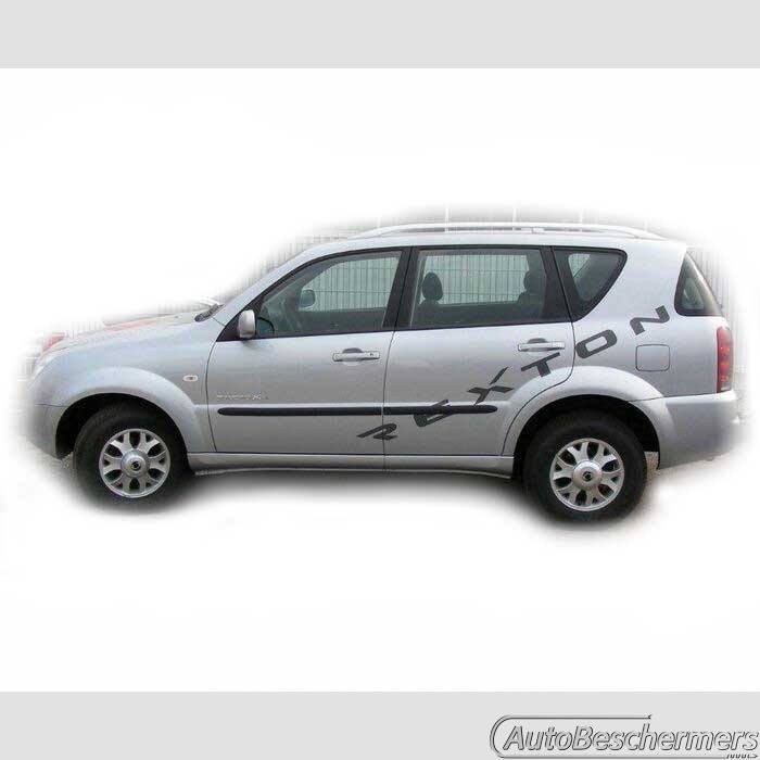 Stootlijsten set zwart SsangYong Rexton II 2006-03.2013