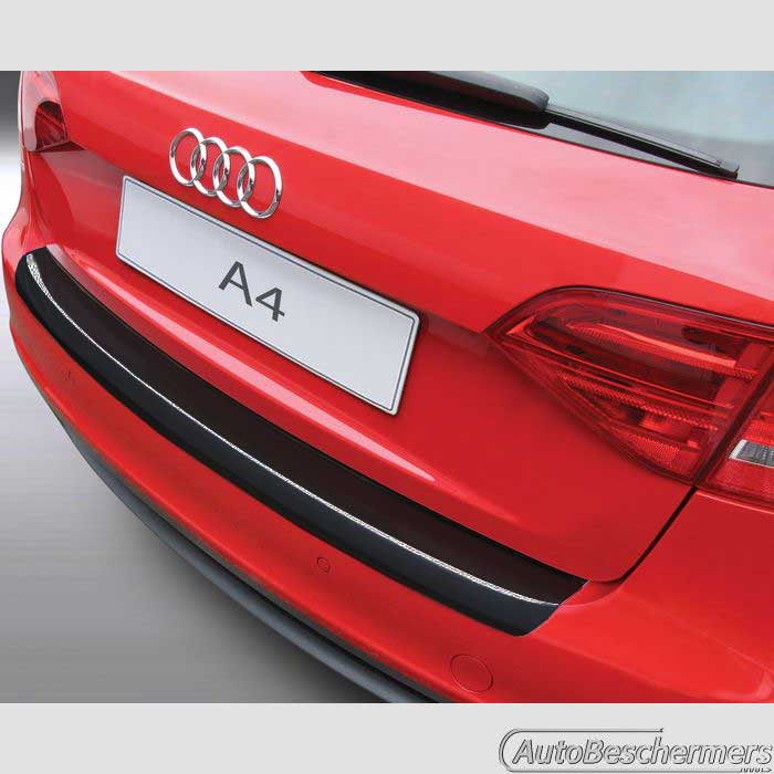 Achterbumperbeschermer zwart Audi A4 Avant en S-Line 04.2008-01.2012 niet S4