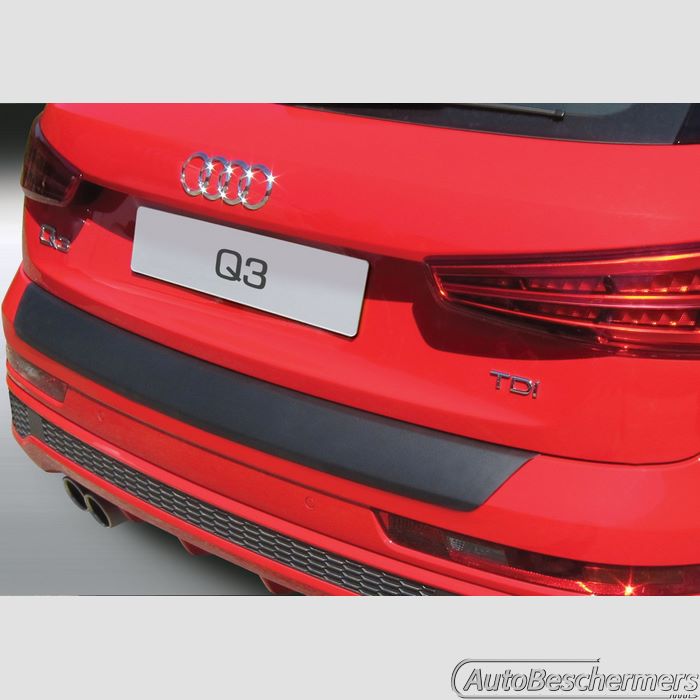 Achterbumperbeschermer zwart Audi Q3 en RSQ3 10.2011-10.2018