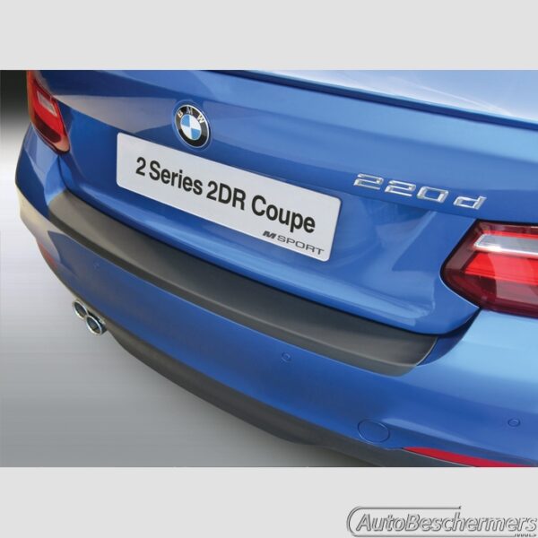 Achterbumperbeschermer zwart BMW 2-Serie Type F22 2-deurs Coupe 04.2014- M-Sport en M235i Cabriolet 03.2015-