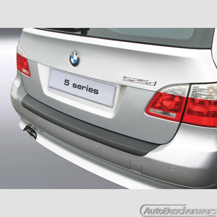 Achterbumperbeschermer zwart BMW 5-Serie Type E61 Touring 04.2004-04.2010