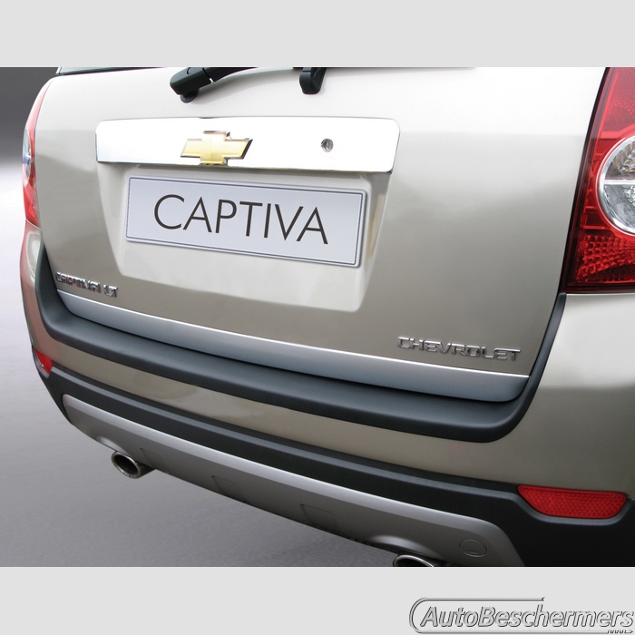 Achterbumperbeschermer zwart met ribbel Chevrolet Captiva 09.2006-04.2013