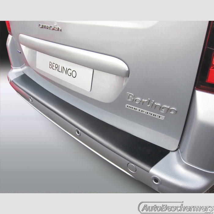 Achterbumperbeschermer zwart Citroën Berlingo en Multispace 08.2008-07.2018