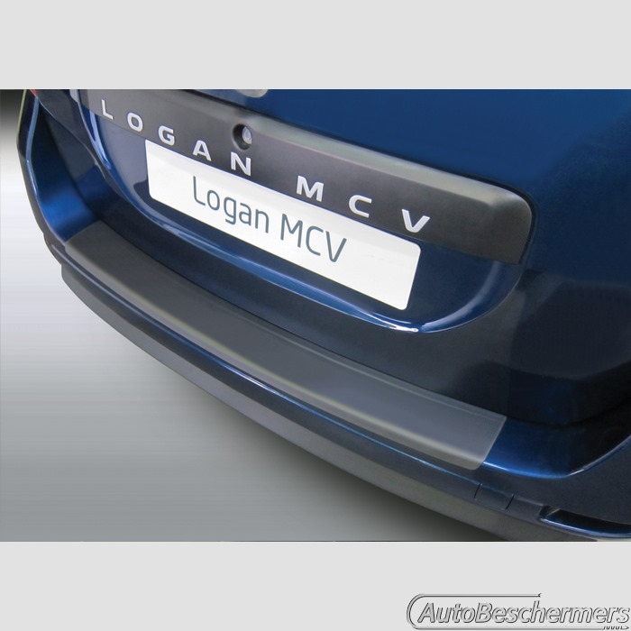 Achterbumperbeschermer zwart Dacia Logan 06.2013- ook MCV met ribbel