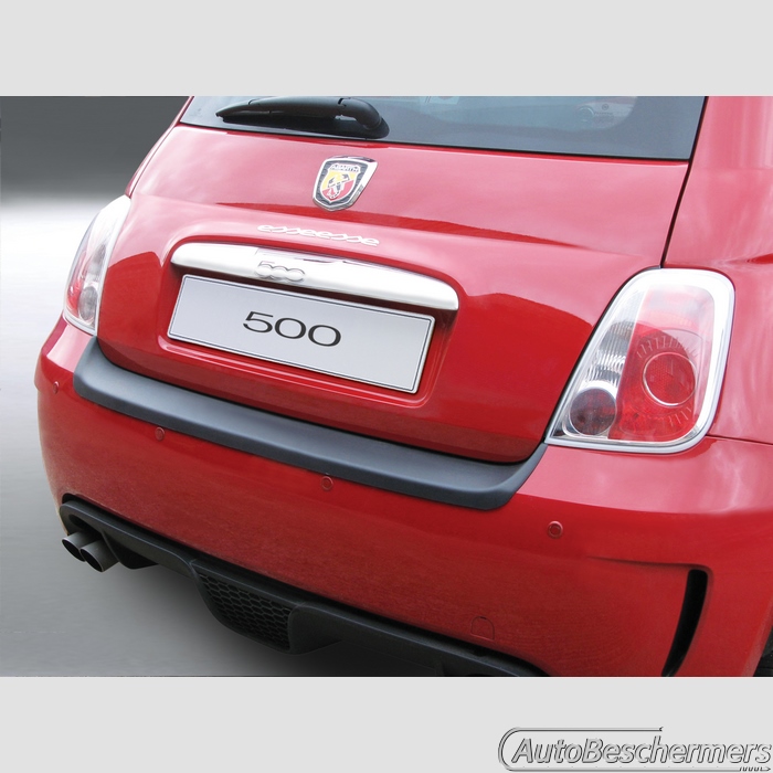 Achterbumperbeschermer zwart Fiat 500 Abarth -03.2016