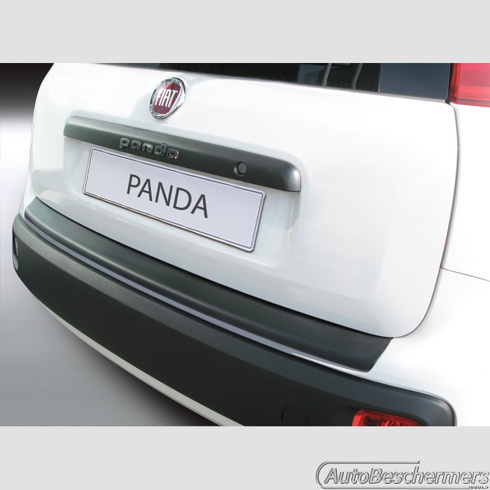 Achterbumperbeschermer zwart Fiat Panda 03.2012-