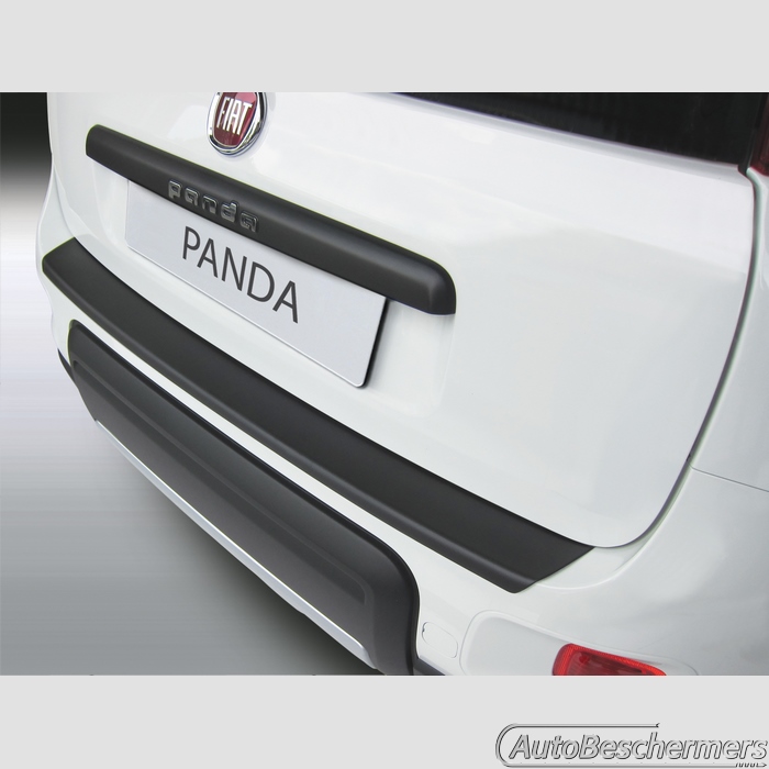 Achterbumperbeschermer zwart Fiat Panda en Panda Trekking 03.2012- niet Cross