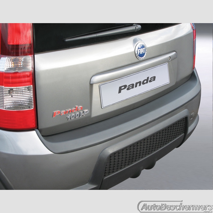 Achterbumperbeschermer zwart Fiat Panda 100 HP tot 02.2012