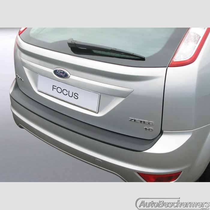 Achterbumperbeschermer zwart Ford Focus 3- en 5-deurs 09.2007-05.2011 niet ST
