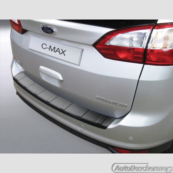 Achterbumperbeschermer zwart met ribbel Ford Grand C-Max 12.2010 -05.2015
