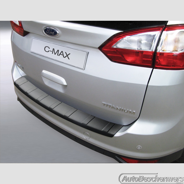 Achterbumperbeschermer zwart met ribbel Ford Grand C-Max 12.2010 -05.2015