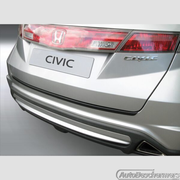 Achterbumperbeschermer zwart Honda Civic 01.2006-12.2011
