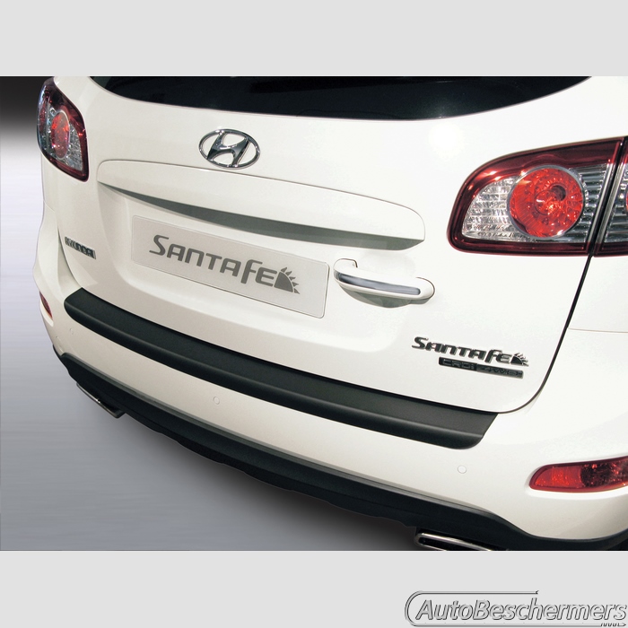 Achterbumperbeschermer zwart Hyundai Santa Fe 12.2009-08.2012