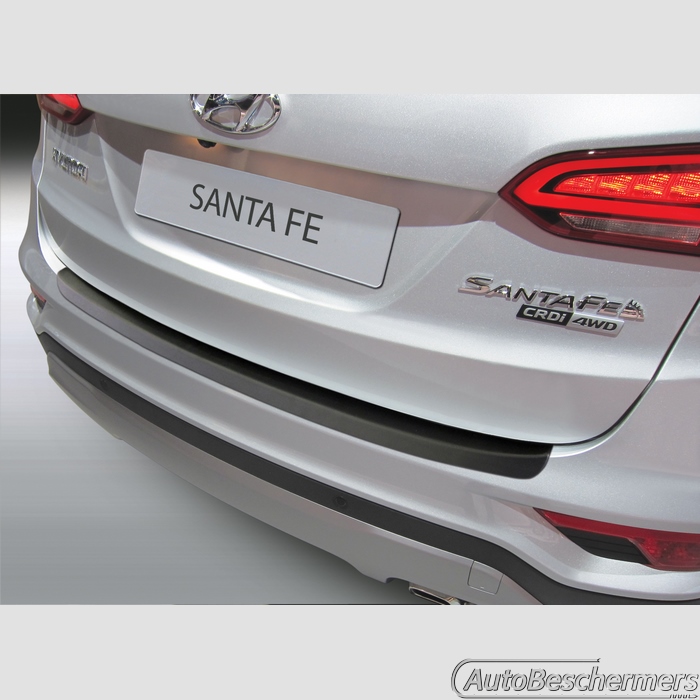 Achterbumperbeschermer zwart Hyundai Santa Fe 11.2015-08.2018