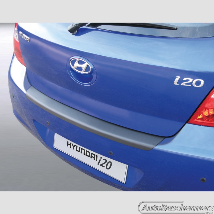 Achterbumperbeschermer zwart Hyundai i20 3- en 5-deurs 02.2009-04.2012