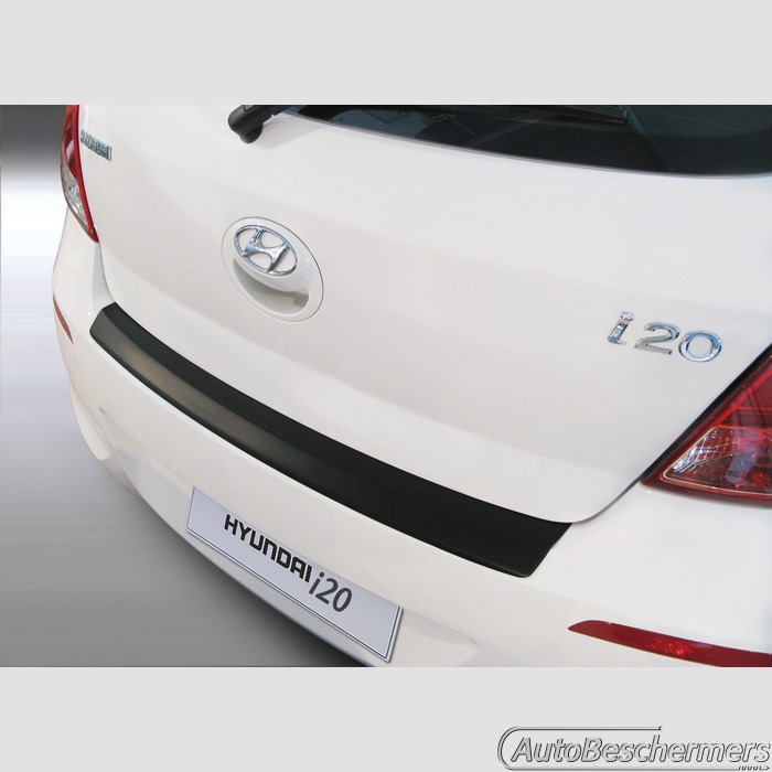 Achterbumperbeschermer zwart Hyundai i20 3- en 5-deurs 05.2012-11.2014