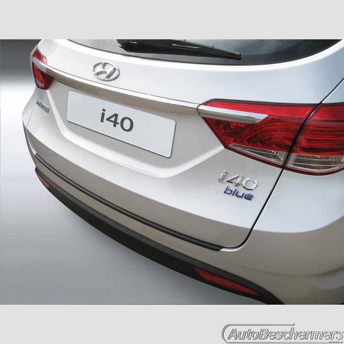 Achterbumperbeschermer zwart Hyundai i40 Wagon 09.2011-