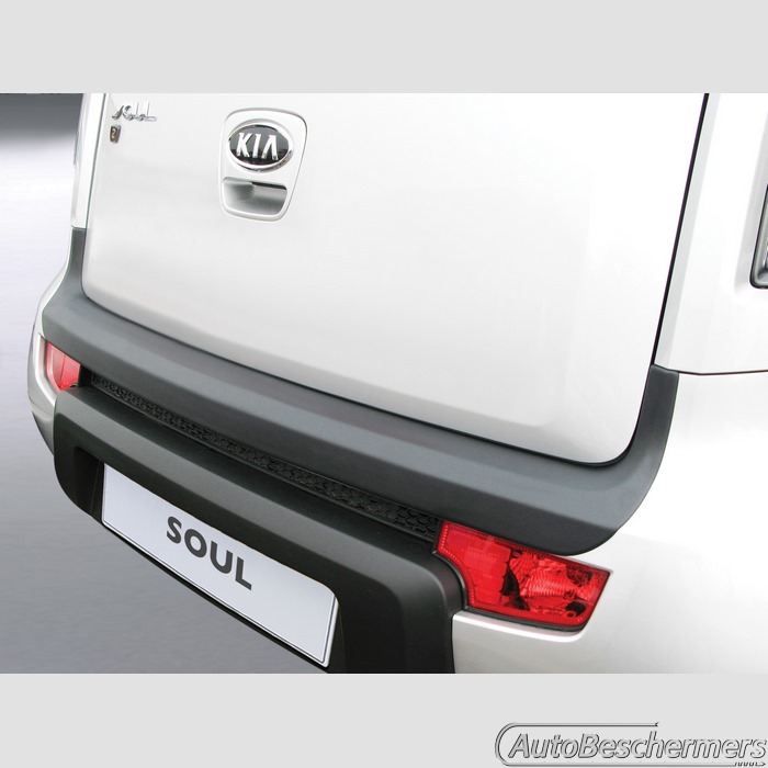 Achterbumperbeschermer zwart Kia Soul 02.2009-10.2011