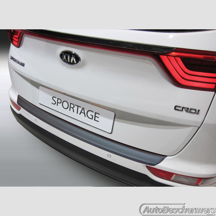 Achterbumperbeschermer zwart Kia Sportage 01.2016-07.2018