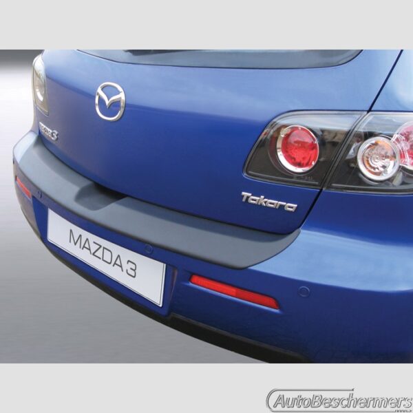 Achterbumperbeschermer zwart Mazda3 5-deurs 06.2006-04.2009 niet Sport