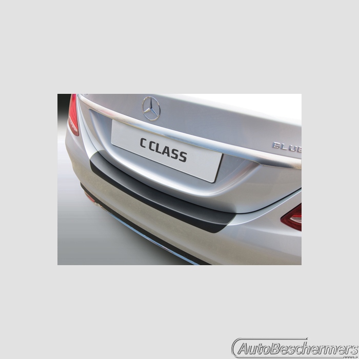 Achterbumperbeschermer zwart Mercedes C-Klasse W205 4-deurs Sedan 05.2014-06.2021