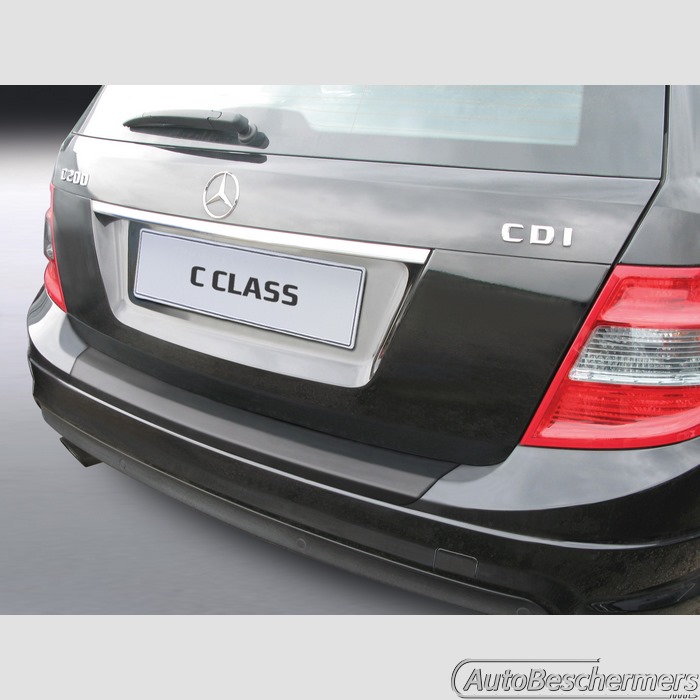 Achterbumperbeschermer zwart Mercedes C-Klasse W204T Touring 10.2007-02.2011 Sport en AMG Pack