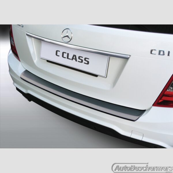 Achterbumperbeschermer zwart Mercedes C-Klasse W204T Touring 06.2011-05.2014