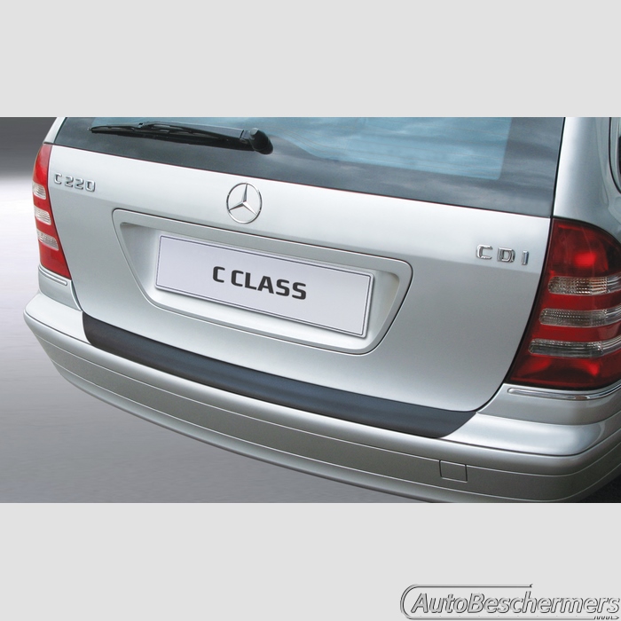 Achterbumperbeschermer zwart Mercedes C-Klasse W203T Touring 2001-09.2007