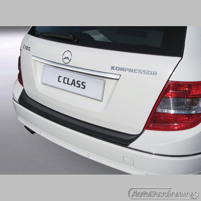 Achterbumperbeschermer zwart Mercedes C-Klasse W204T Touring 10.2007-05.2011