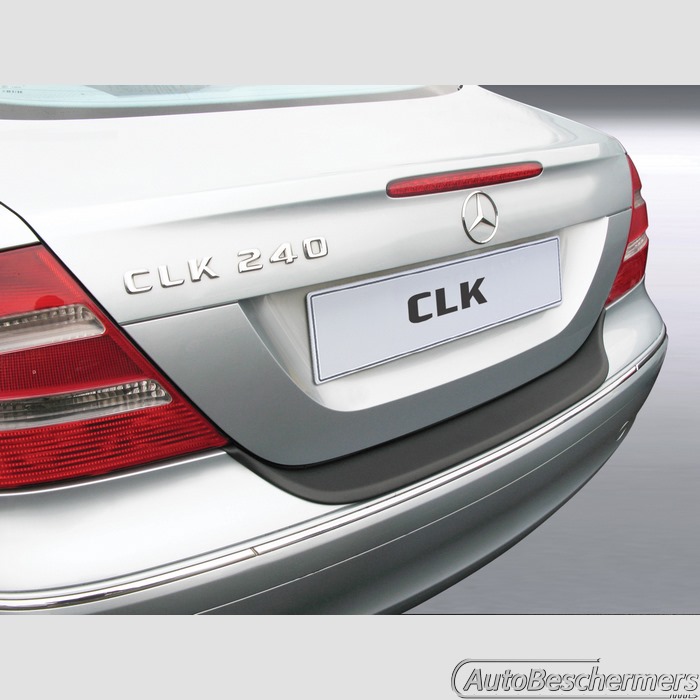 Achterbumperbeschermer zwart Mercedes CLK 2-deurs 09.2005-04.2009