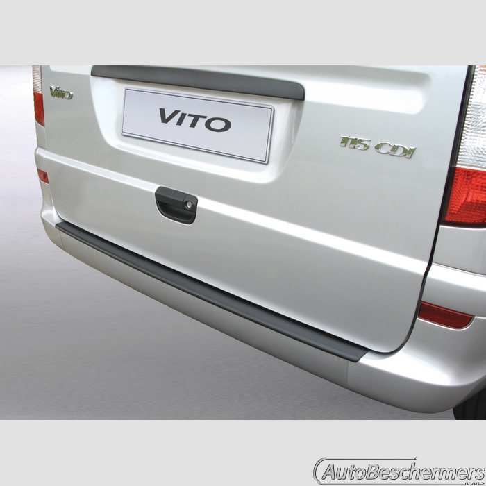 Achterbumperbeschermer zwart Mercedes Vito Viano en V-Klasse 06.2003-04.2014