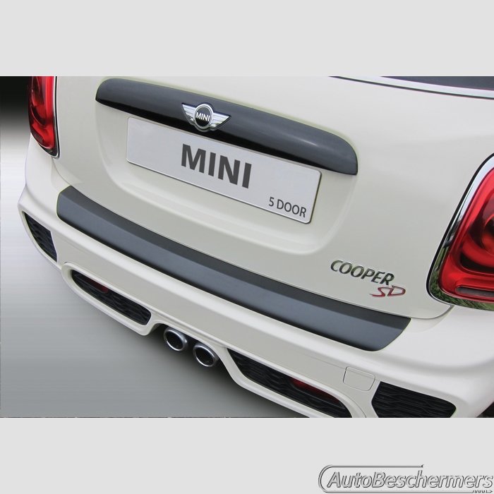 Achterbumperbeschermer zwart Mini One Cooper en Cooper S 5-deurs 10.2014-02.2021