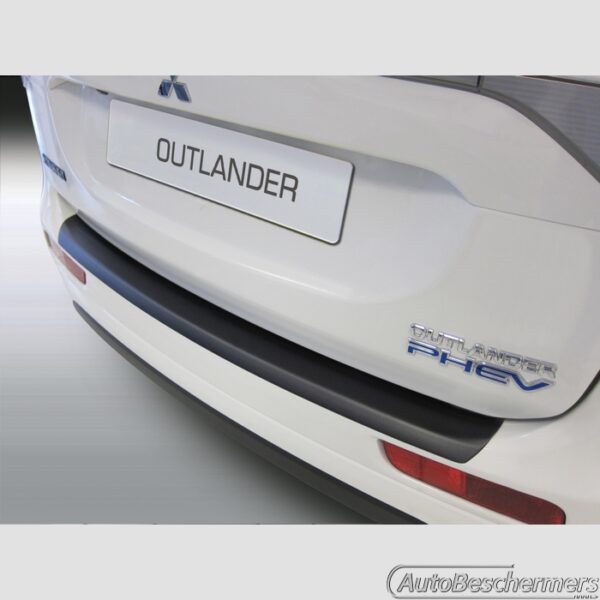 Achterbumperbeschermer zwart Mitsubishi Outlander en Outlander PHEV 09.2012-09.2015