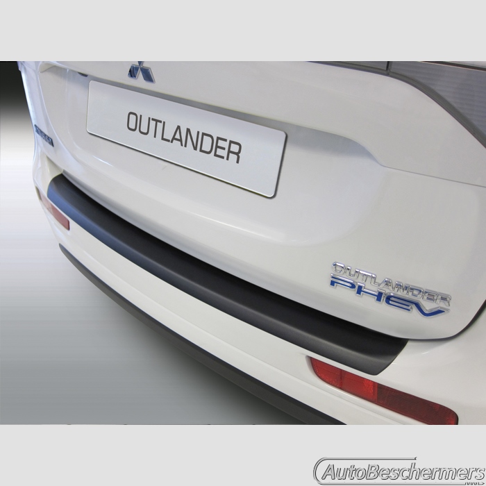Achterbumperbeschermer zwart Mitsubishi Outlander en Outlander PHEV 09.2012-09.2015