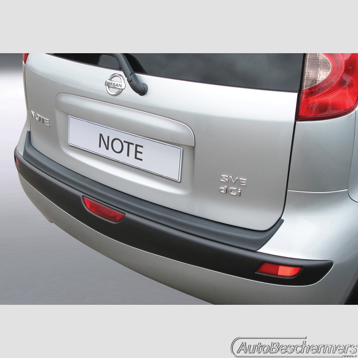 Achterbumperbeschermer zwart Nissan Note 03.2006-08.2013