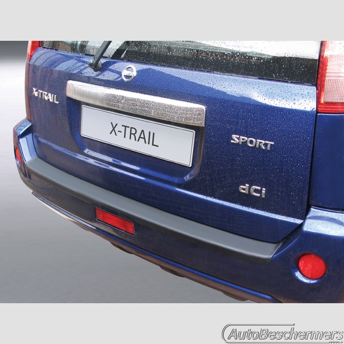 Achterbumperbeschermer zwart Nissan X-Trail 09.2003-05.2007
