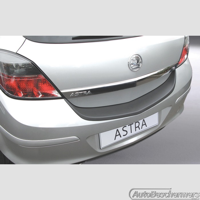 Achterbumperbeschermer zwart Opel Astra H 3-deurs GTC 10.2005-12.2011 niet OPC
