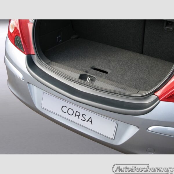 Achterbumperbeschermer zwart Opel Corsa D 3-deurs 06.2006-11.2014 ook Combo - Afbeelding 2