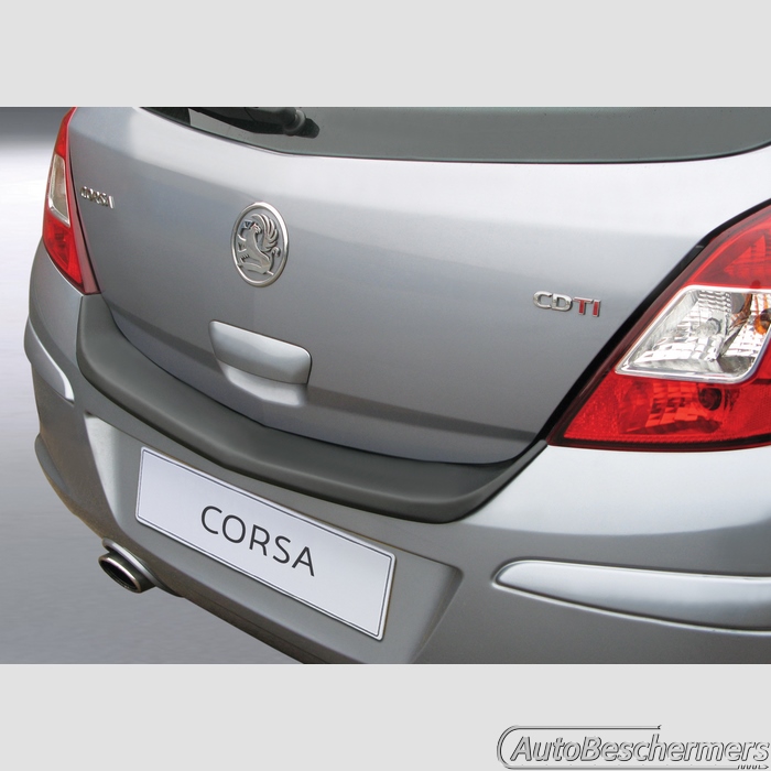 Achterbumperbeschermer zwart Opel Corsa D 5-deurs 06.2006-11.2014