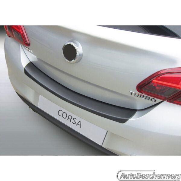 Achterbumperbeschermer zwart Opel Corsa E 3- en 5-deurs 12.2014-10.2019