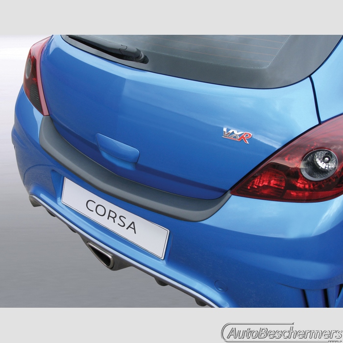 Achterbumperbeschermer zwart Opel Corsa D Gsi en OPC 3-deurs 03.2007-11.2014