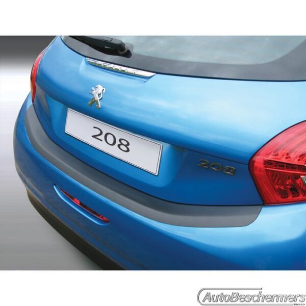Achterbumperbeschermer zwart Peugeot 208 3- en 5-deurs 04.2012-10.2019