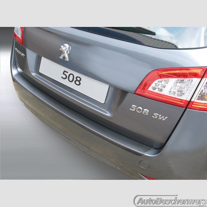 Achterbumperbeschermer zwart Peugeot 508SW 03.2011-05.2019